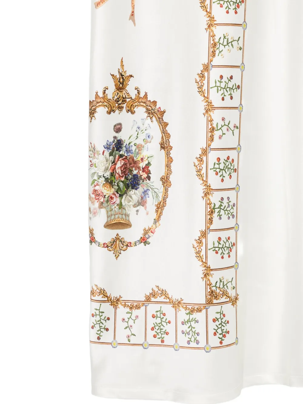 Camilla Dressing Room Drama broek met strik en bloemenprint Beige