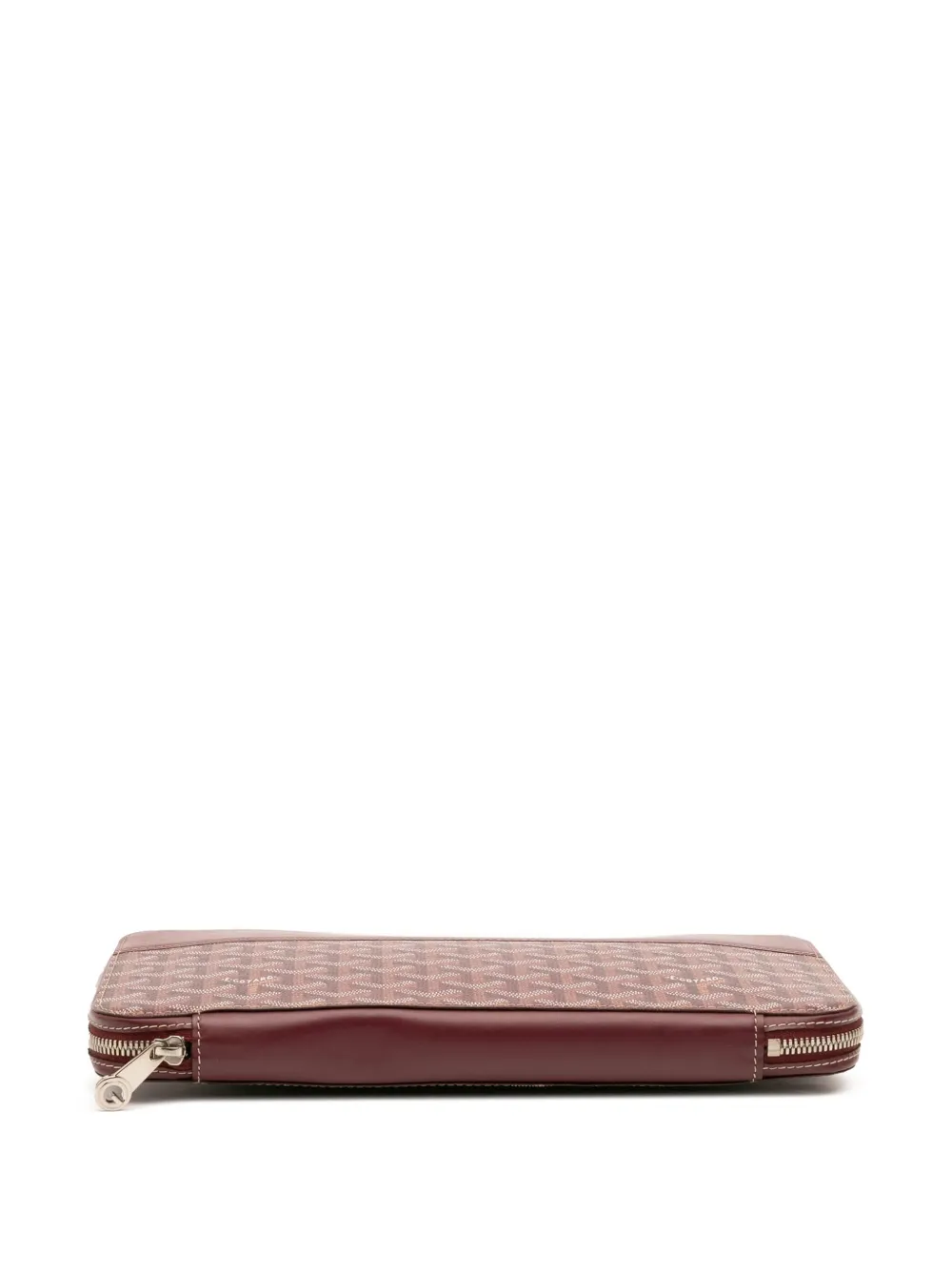 Pre-owned Goyard 2013 Ine Opera Travel Wallet Long Wallets In Red