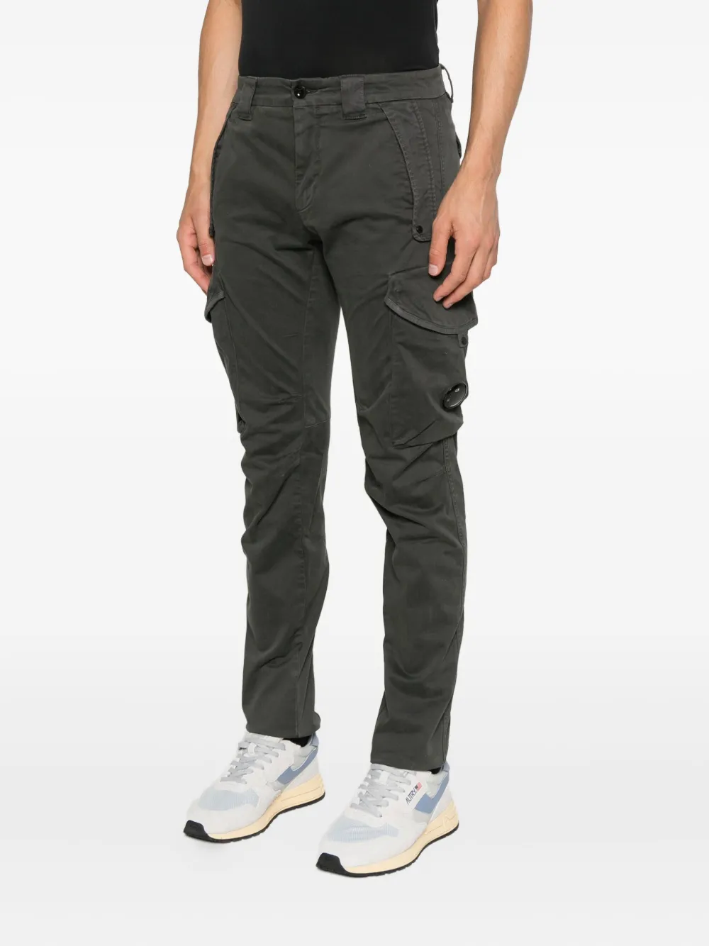 C.P. Company Broek met klepzakken Grijs