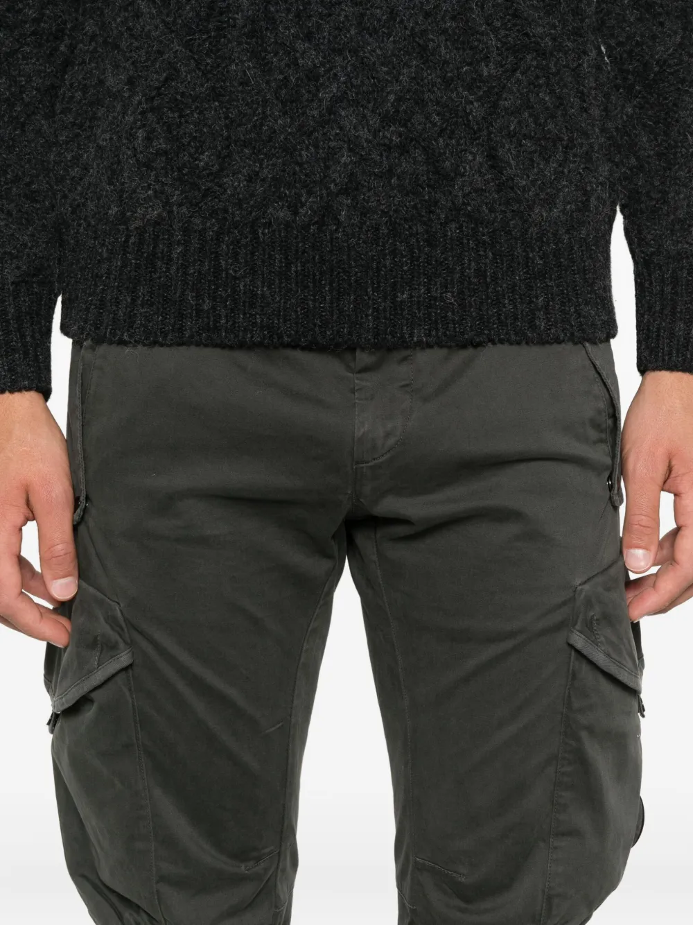 C.P. Company Broek met klepzakken Grijs