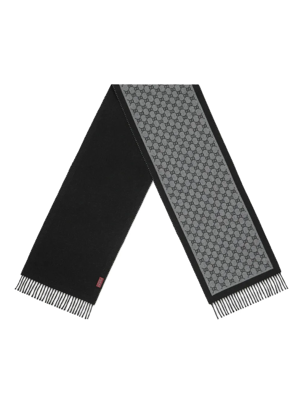 Gucci GG jacquard wool scarf - Grijs