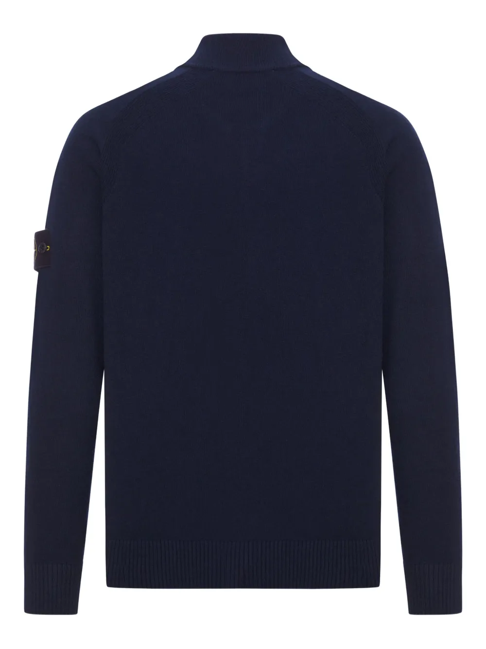 Stone Island 5100044 wollen vest met rits bij de hals Blauw