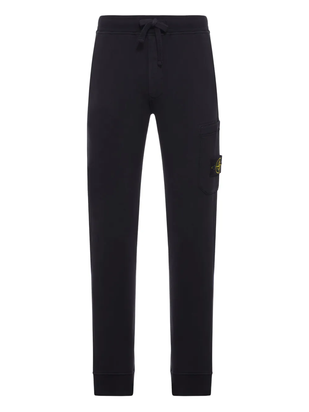 Stone Island patch-pocket cotton track pants Zwart