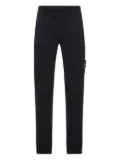 Stone Island patch-pocket cotton track pants - Black