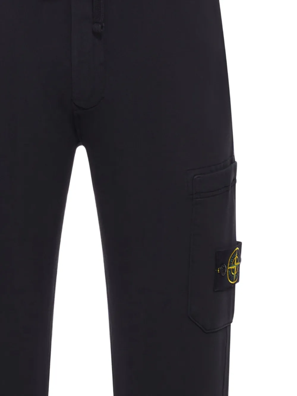 Stone Island patch-pocket cotton track pants Zwart