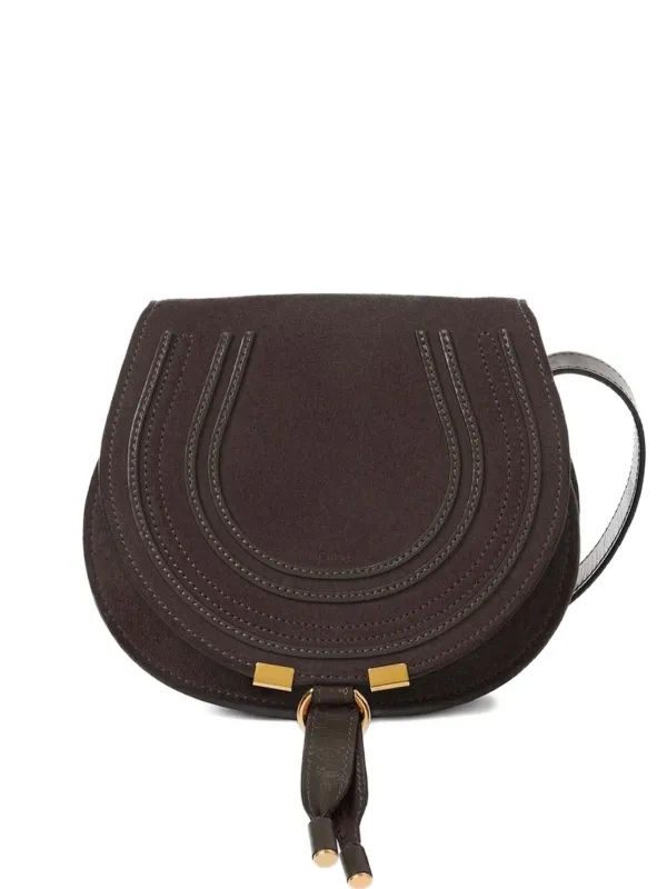 Chloé Marcie Leather Mini Bag Brown FARFETCH IN
