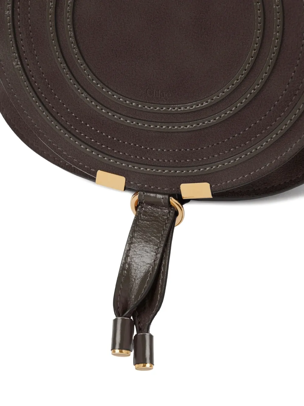 Chloé Marcie leren mini-tas Bruin
