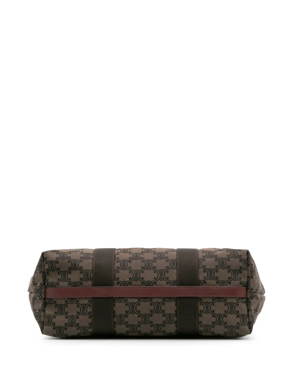 Pre-owned Celine 2009 Macadam Canvas Tote Bag In Brown