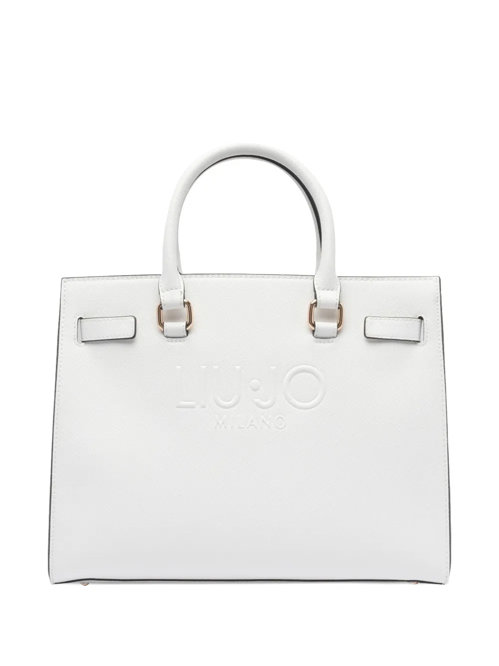 Liu •jo Embossed-logo Tote Bag In White