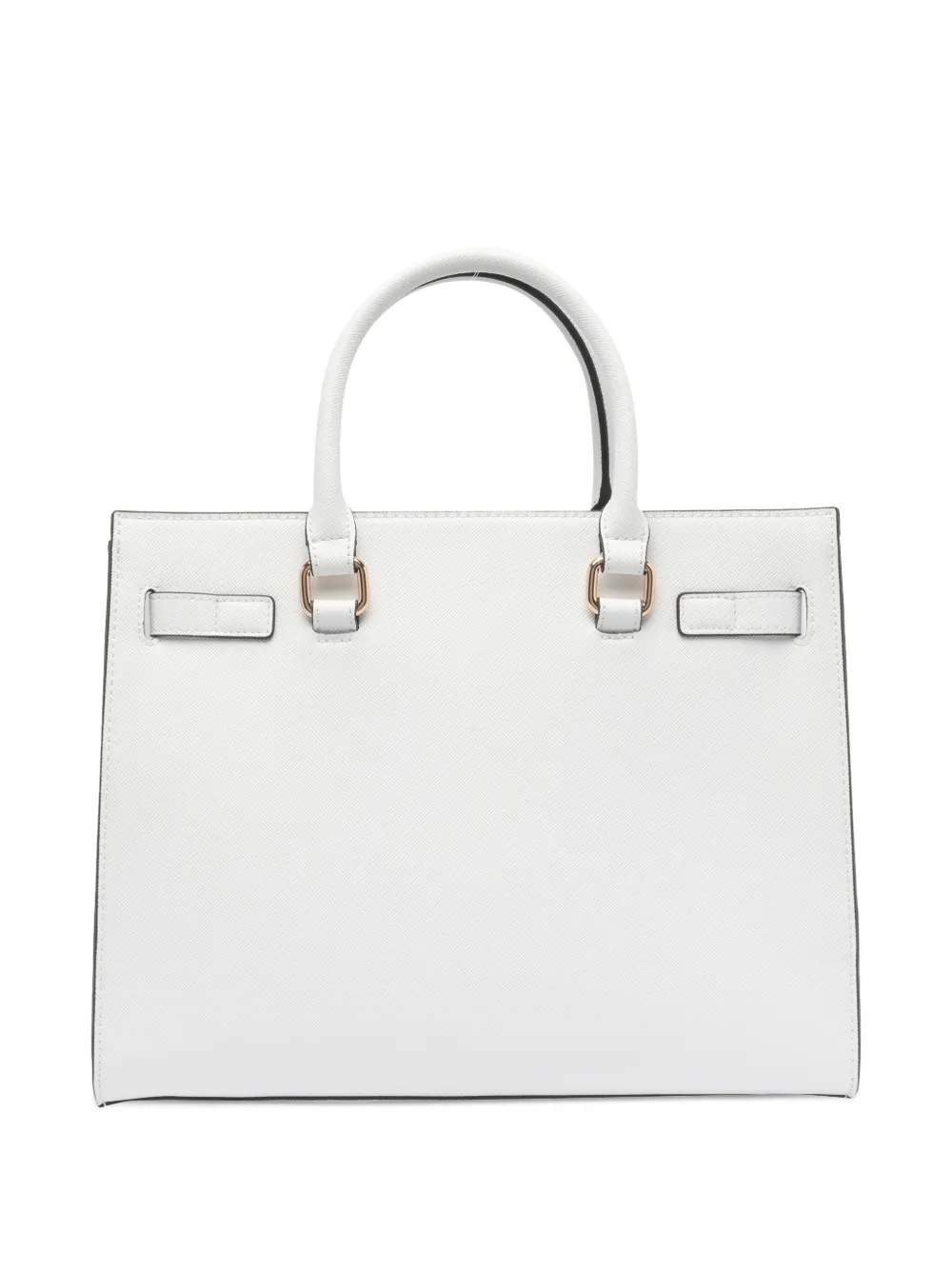 LIU JO embossed-logo tote bag - Wit