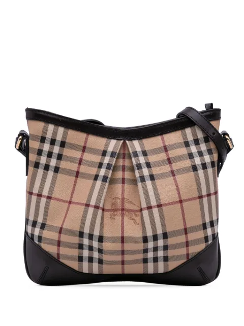 Burberry Pre-Owned 2000-2017 Medium Haymarket Check Coated Canvas Hartham crossbody bag