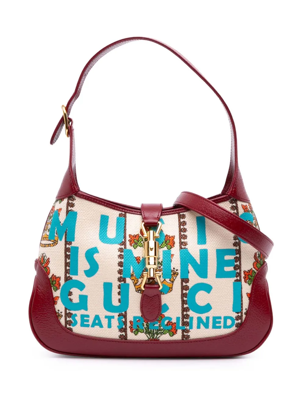 Gucci Pre-Owned 2016-2025 スモール キャンバス 100 センテニアル ミュージック ジャッキー 1961 Gucci Pre-Owned 2016-2025 スモール キャンバス 100 センテニアル ミュージック ジャッキー 1961