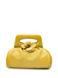 CHANEL Pre-Owned 2003-2004 Lambskin Camellia Frame clutch bag - Yellow
