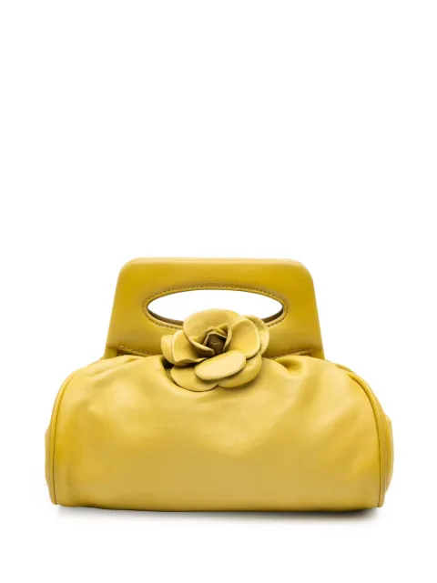CHANEL Pre-Owned 2003-2004 Lambskin Camellia Frame clutch bag