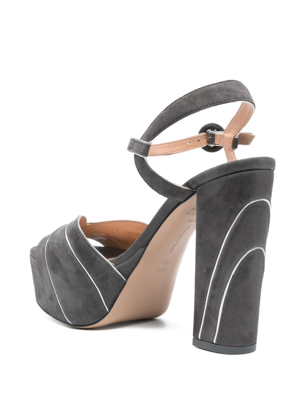 Gianvito Rossi Suède sandalen Grijs