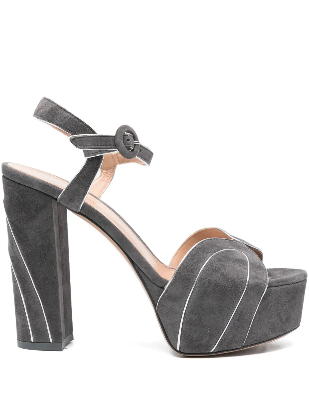 Gianvito Rossi suede sandals Grey