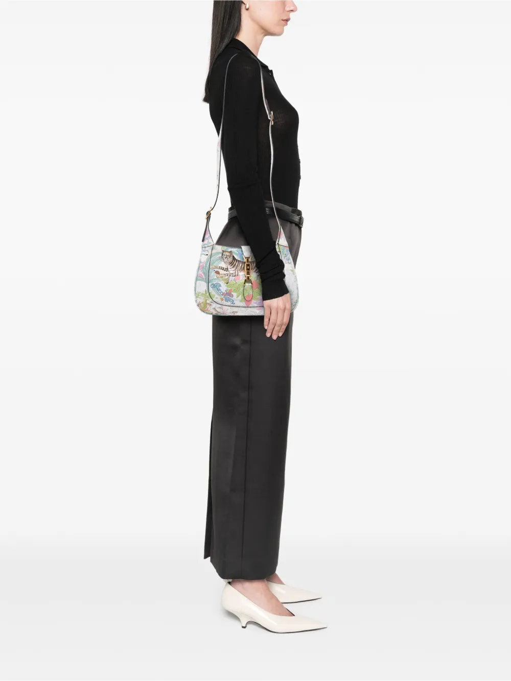 Gucci Pre-Owned 2016-2025 Small Calfskin Tiger Jackie 1961 crossbody bag | Pre-Owned | Image 2
