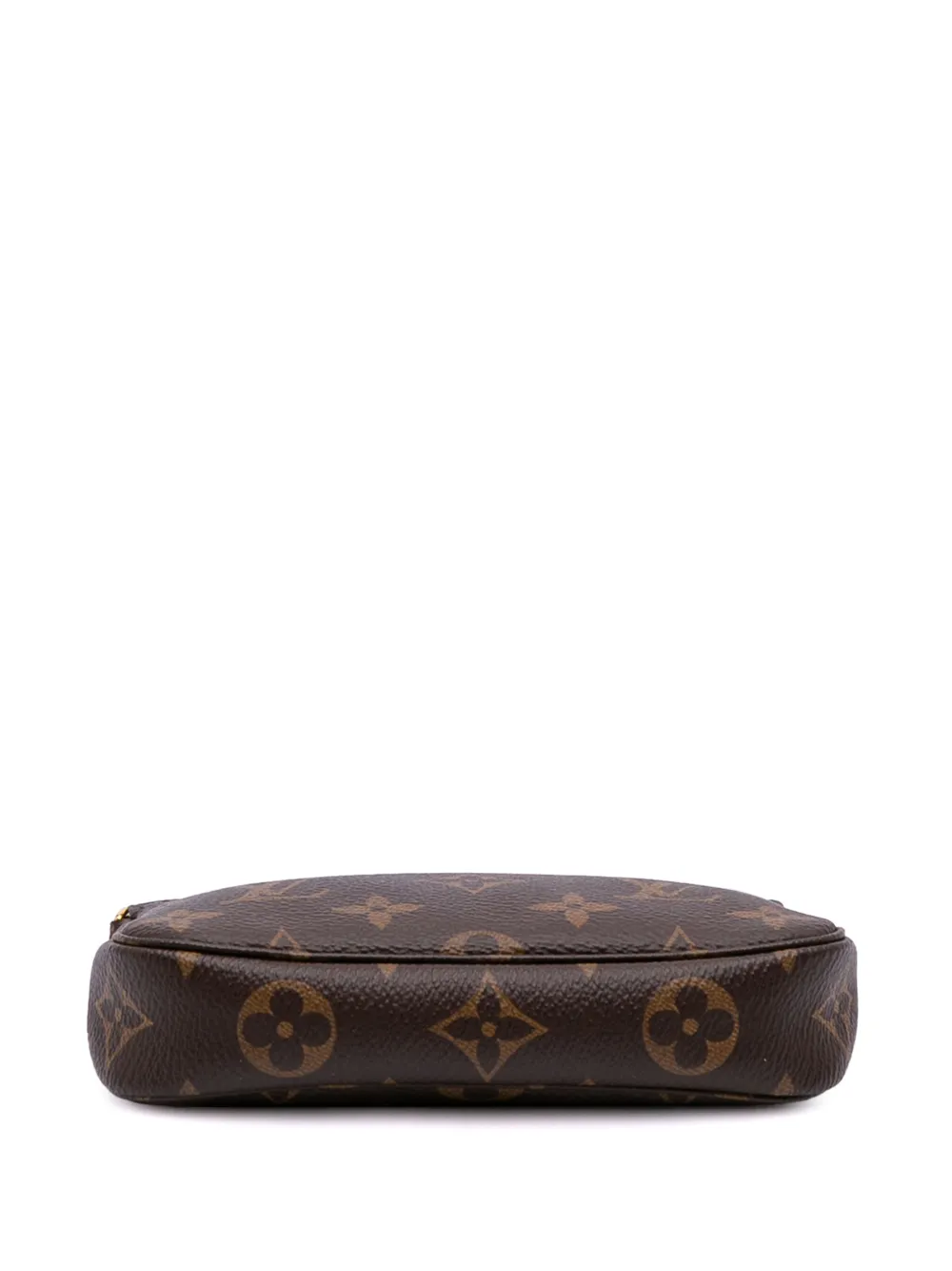 Pre-owned Louis Vuitton 2021 Monogram Mini Pochette Accessoires Handbag In Brown