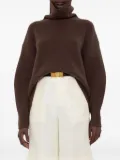 arch4 turtleneck balloon-sleeve sweater - Brown