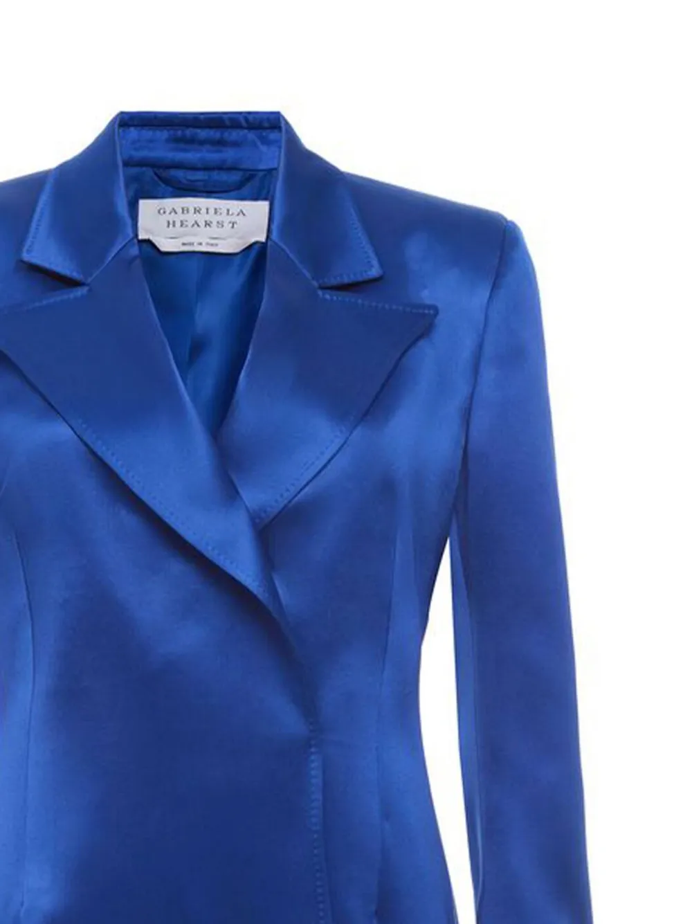 Gabriela Hearst satin overlap blazer | Blazers | Image 2