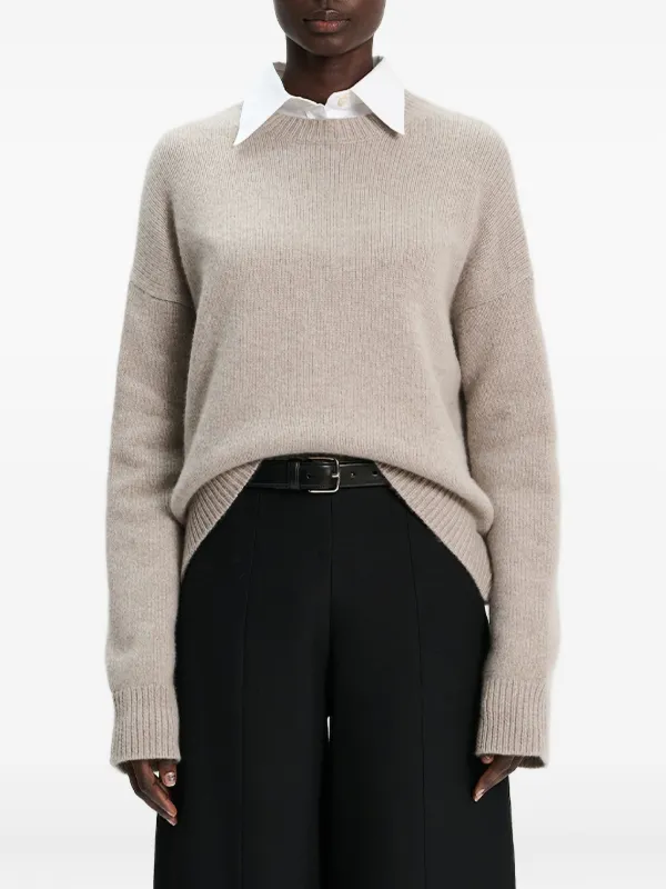 Arch4 Round-neck Cashmere Sweater in Neutrals