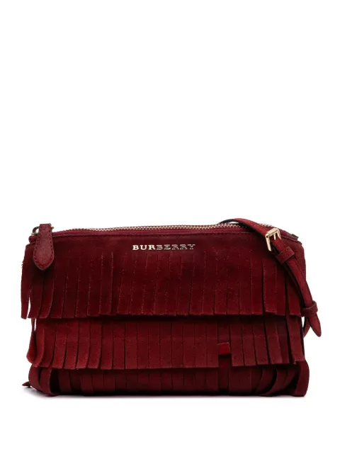 Burberry Pre-Owned 2000-2017 Suede Peyton Fringe crossbody bag