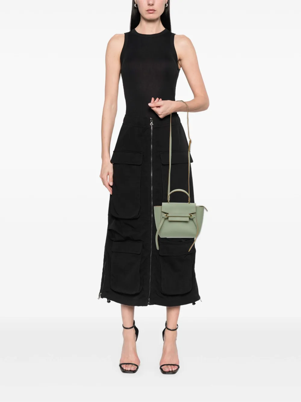 Celine Pre-Owned 2018 Nano Grained Calfskin Belt Bag satchel | Pre-Owned | Image 2