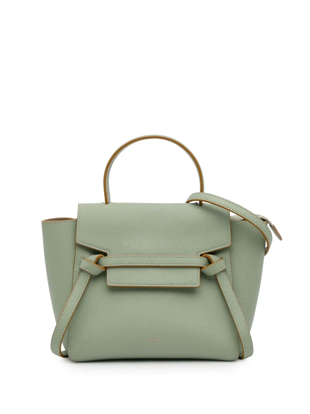 Céline Pre-Owned 2018 Nano Grained Calfskin Belt Bag satchel - グリーン Céline Pre-Owned 2018 Nano Grained Calfskin Belt Bag satchel - グリーン