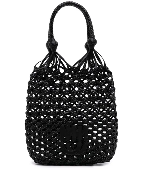 Miu Miu Pre-Owned 2000-2010 Nappa Macrame bucket bag