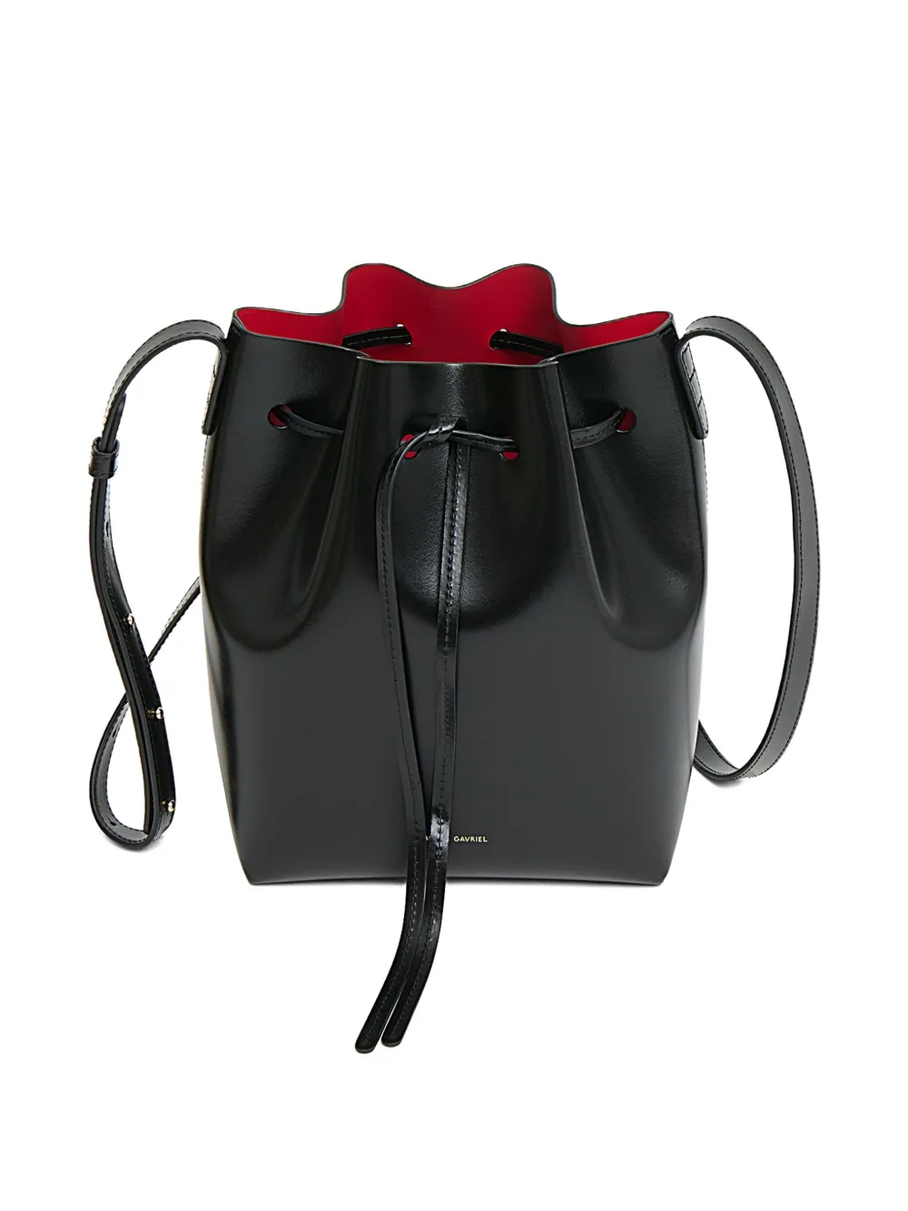 Mansur Gavriel Leren bucket-tas Zwart