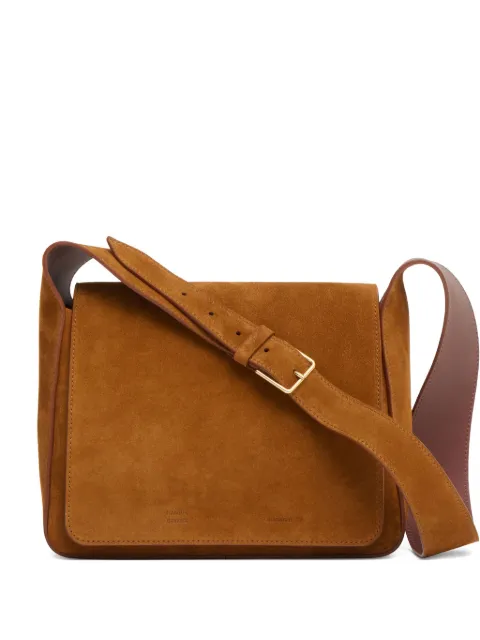 Mansur Gavriel suede flap-closure shoulder bag