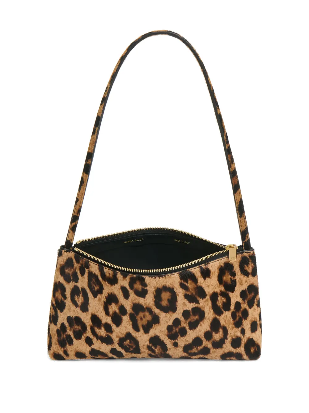 Mansur Gavriel Gaia Leopard-print Calf-hair Shoulder Bag In Neutral