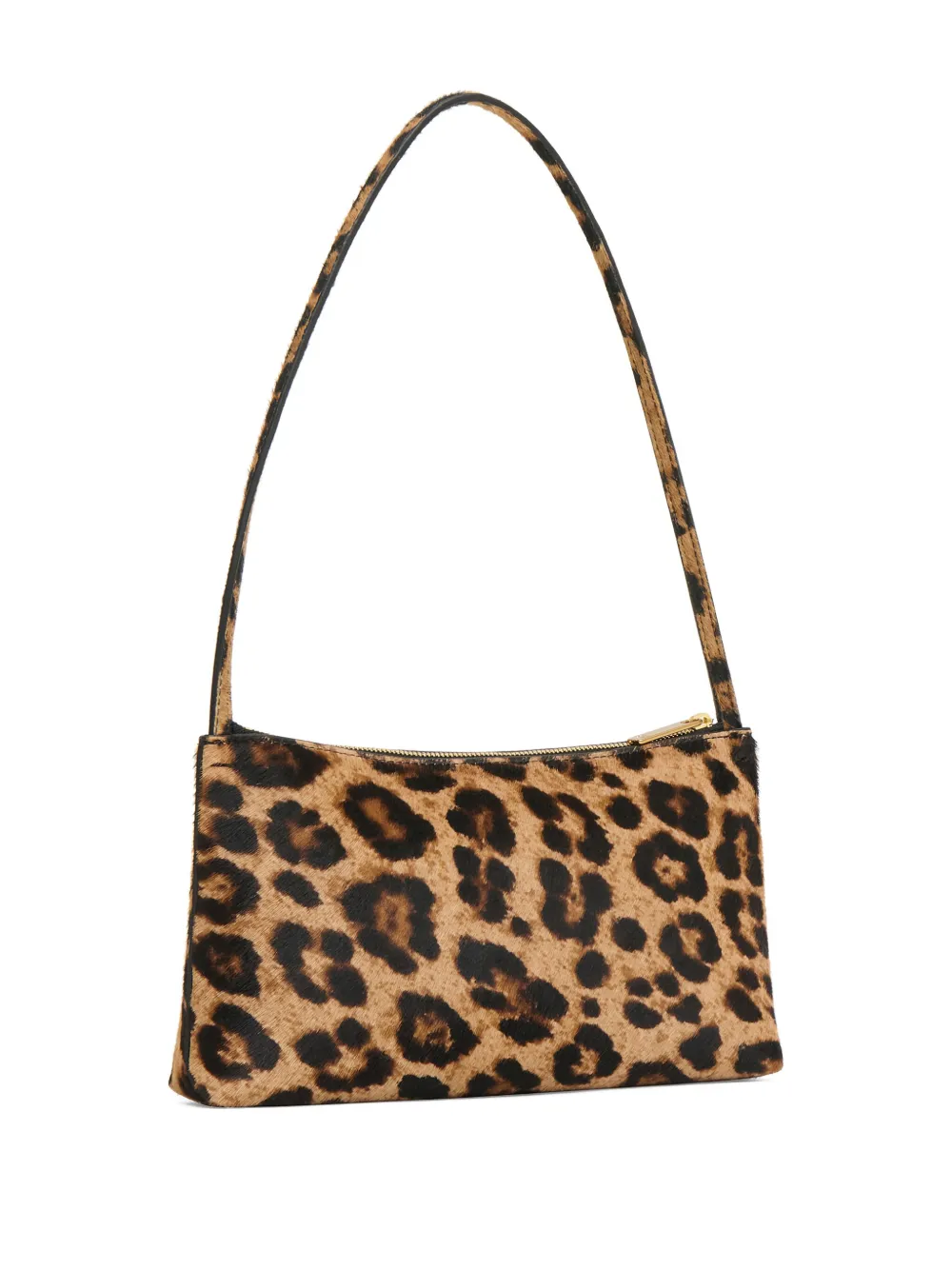 Mansur Gavriel Gaia schoudertas met luipaardprint en kalfshaar - Beige