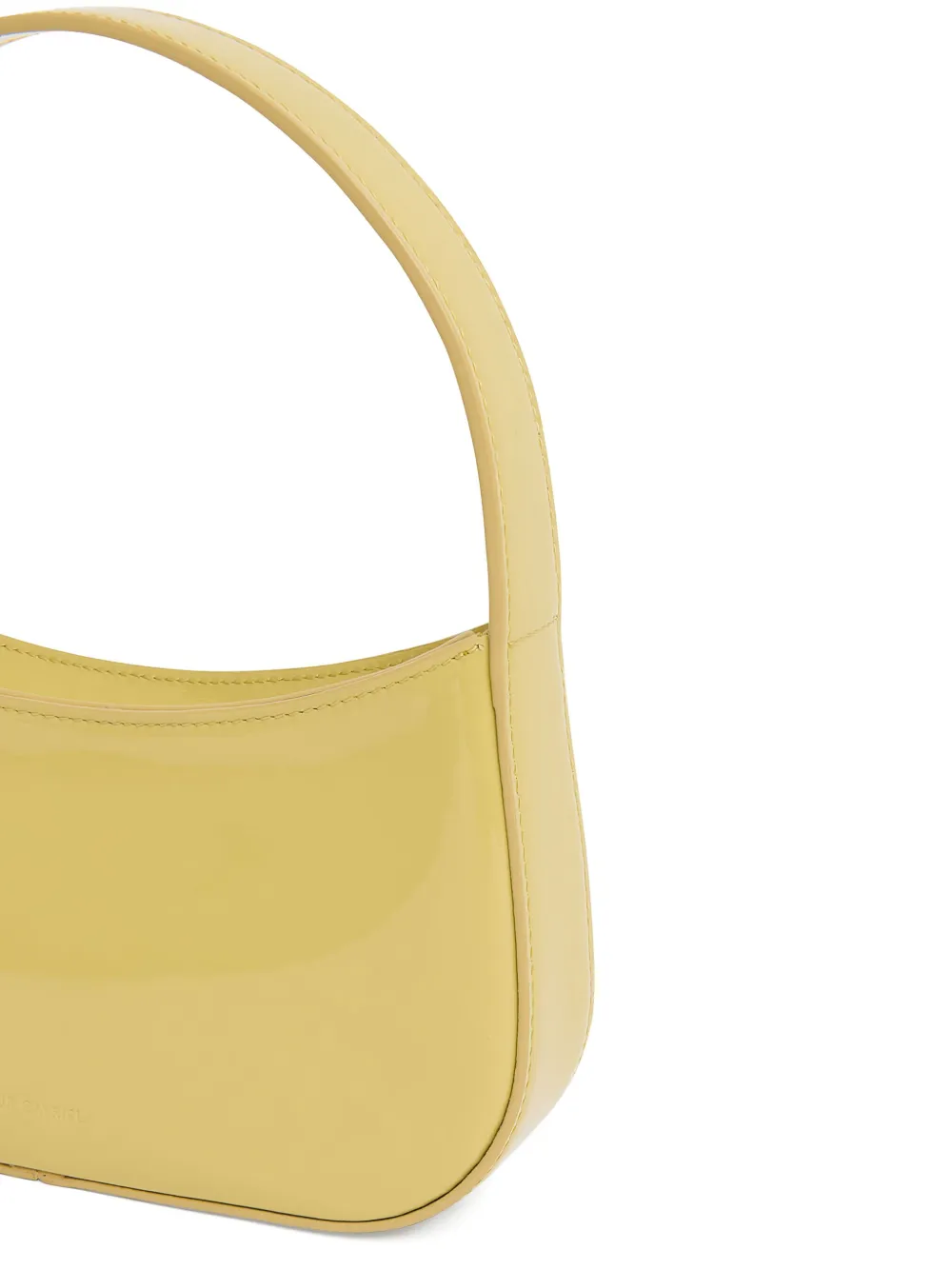 Mansur Gavriel Mini Bonbon Patent Leather Shoulder Bag In Yellow