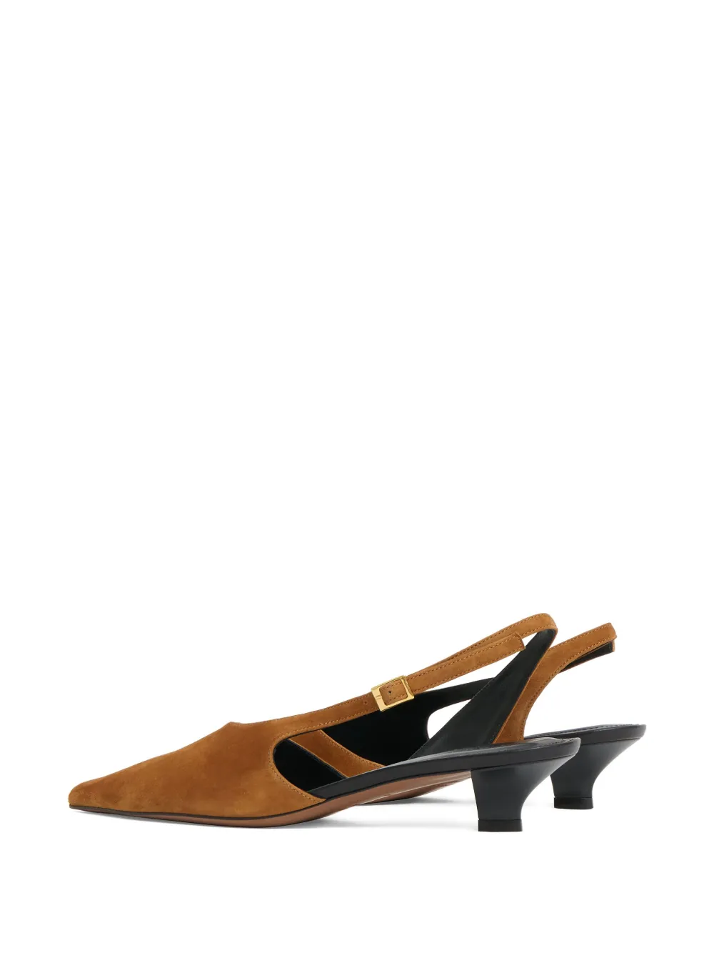 Mansur Gavriel Slingback Pointed-toe Mules In Yellow