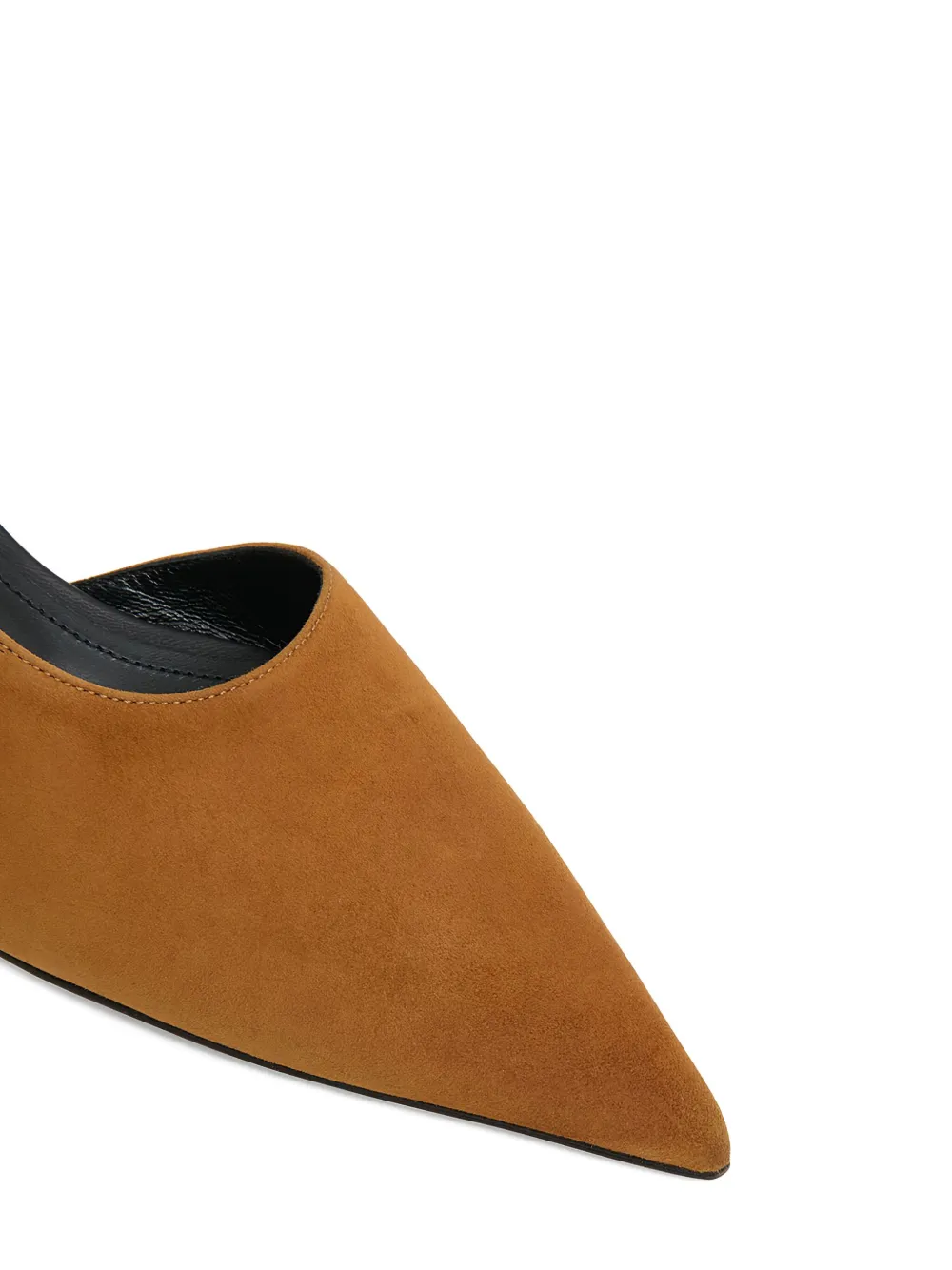 Mansur Gavriel Slingback Pointed-toe Mules In Yellow