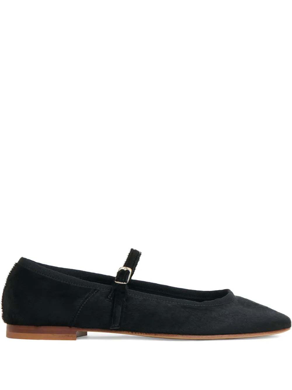 Mansur Gavriel Dance calf-hair ballet flats | Black | Image 1