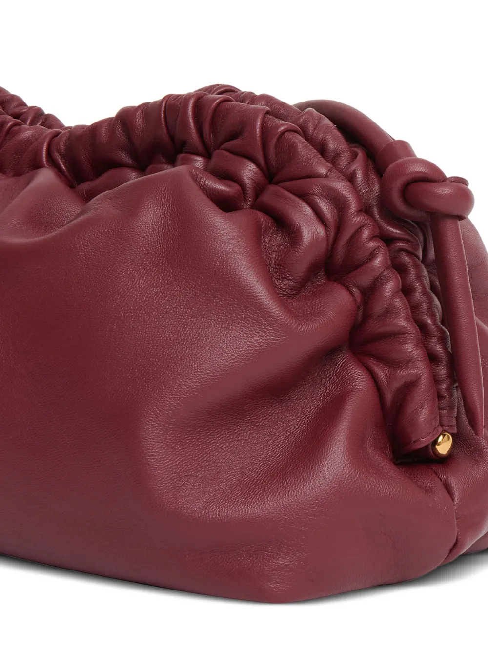 Mansur Gavriel Mini Cloud Clutch Oxblood In Burgundy