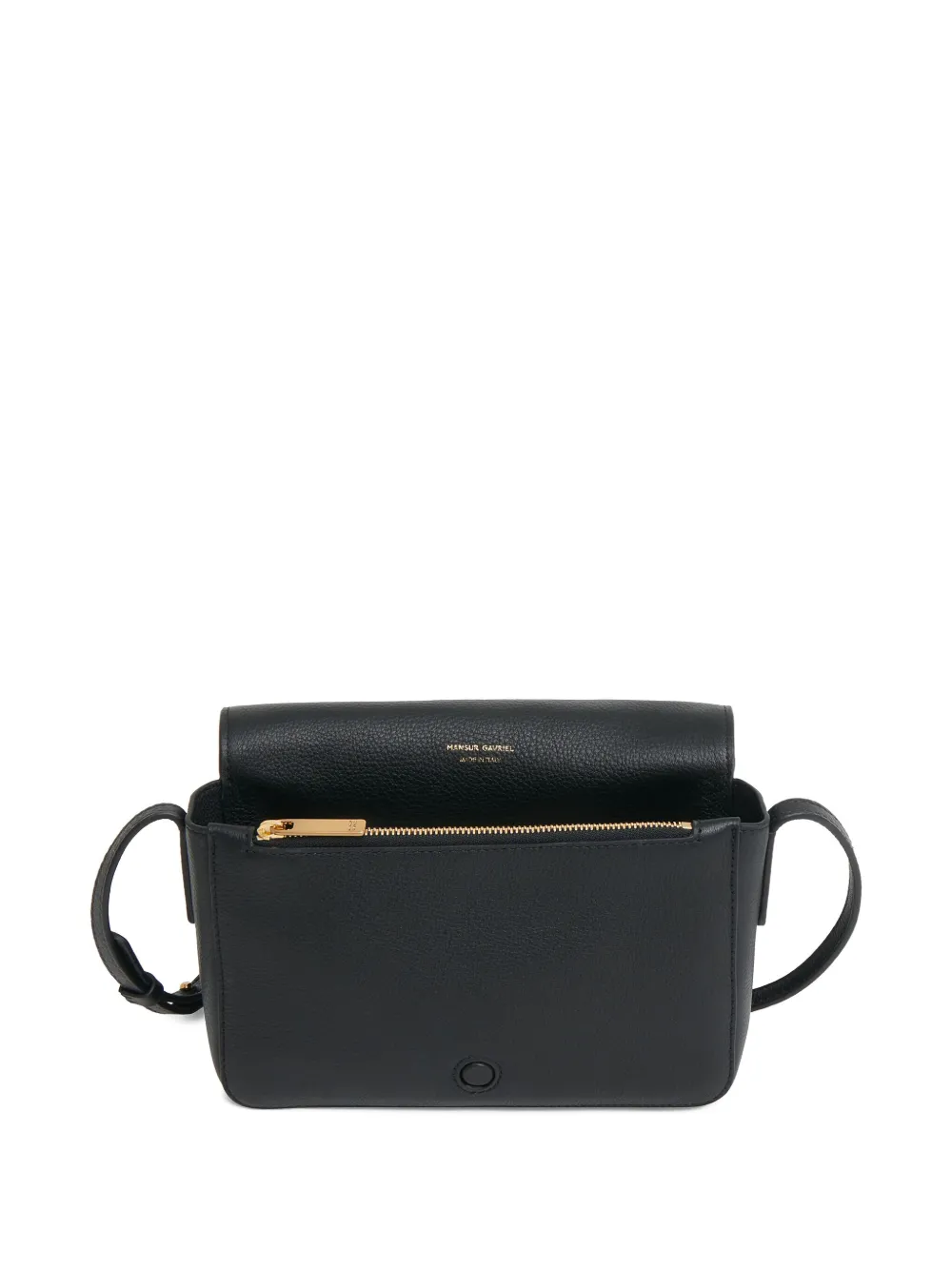 Mansur Gavriel Clio leren crossbodytas Zwart