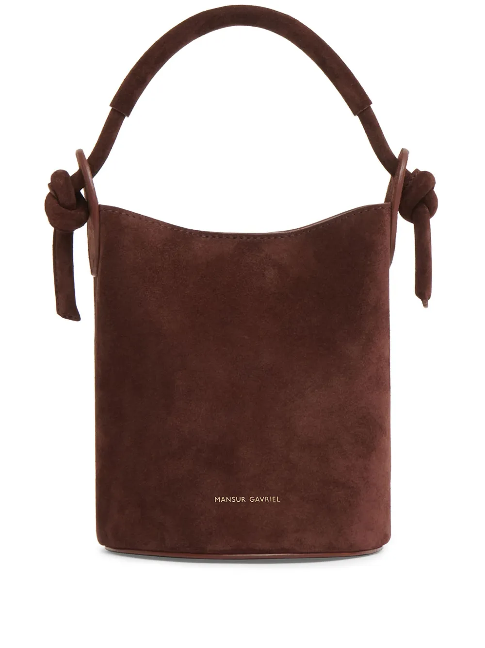 Mansur Gavriel mini Fortuna bucket bag | Brown | Image 1