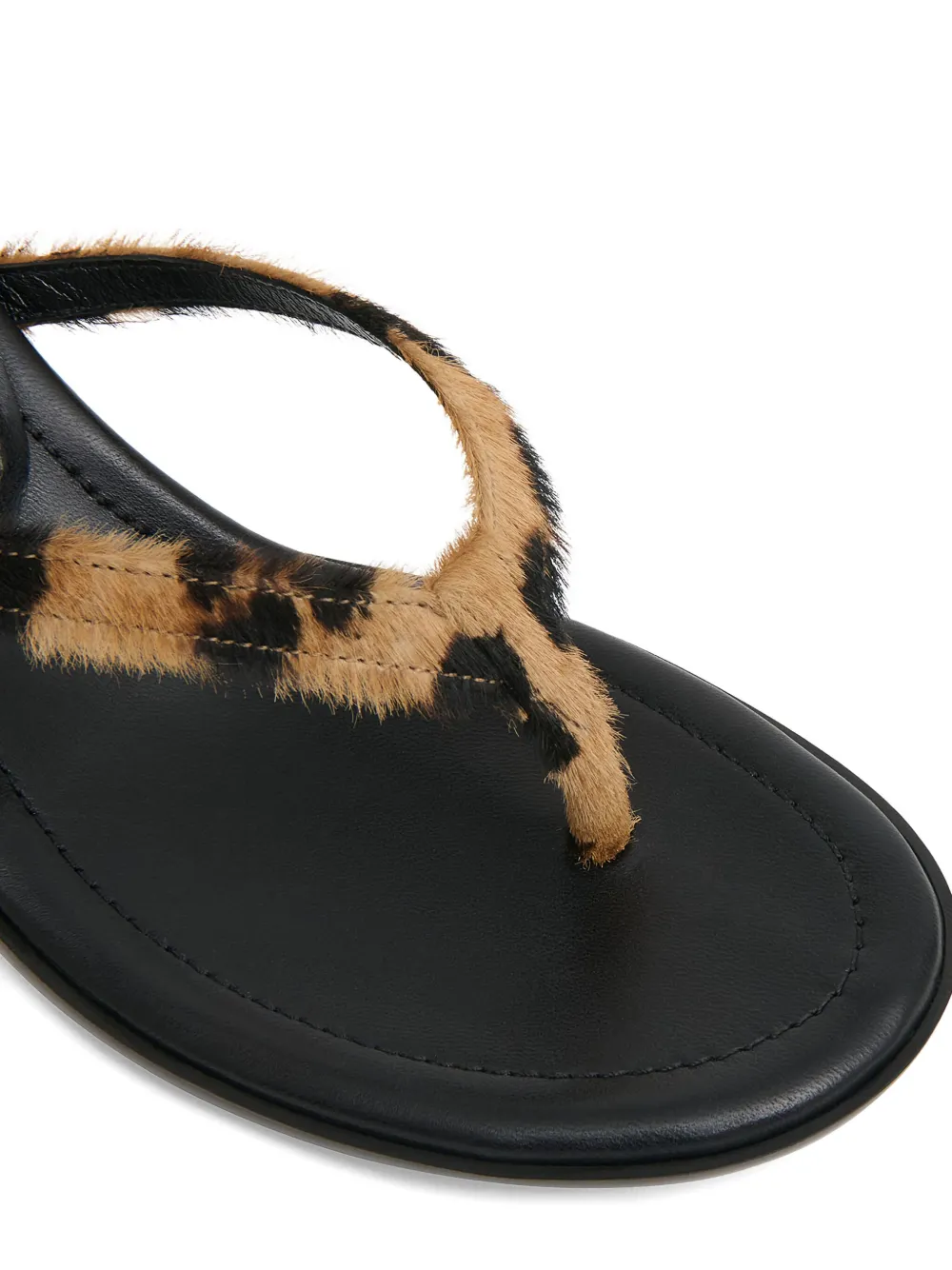 Mansur Gavriel 50mm Mari leopard-print sandals Brown