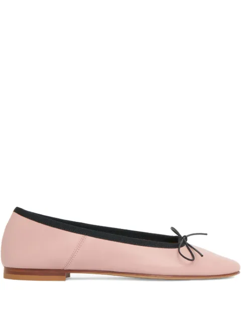 Mansur Gavriel Dance bow-detail lambskin ballet flats