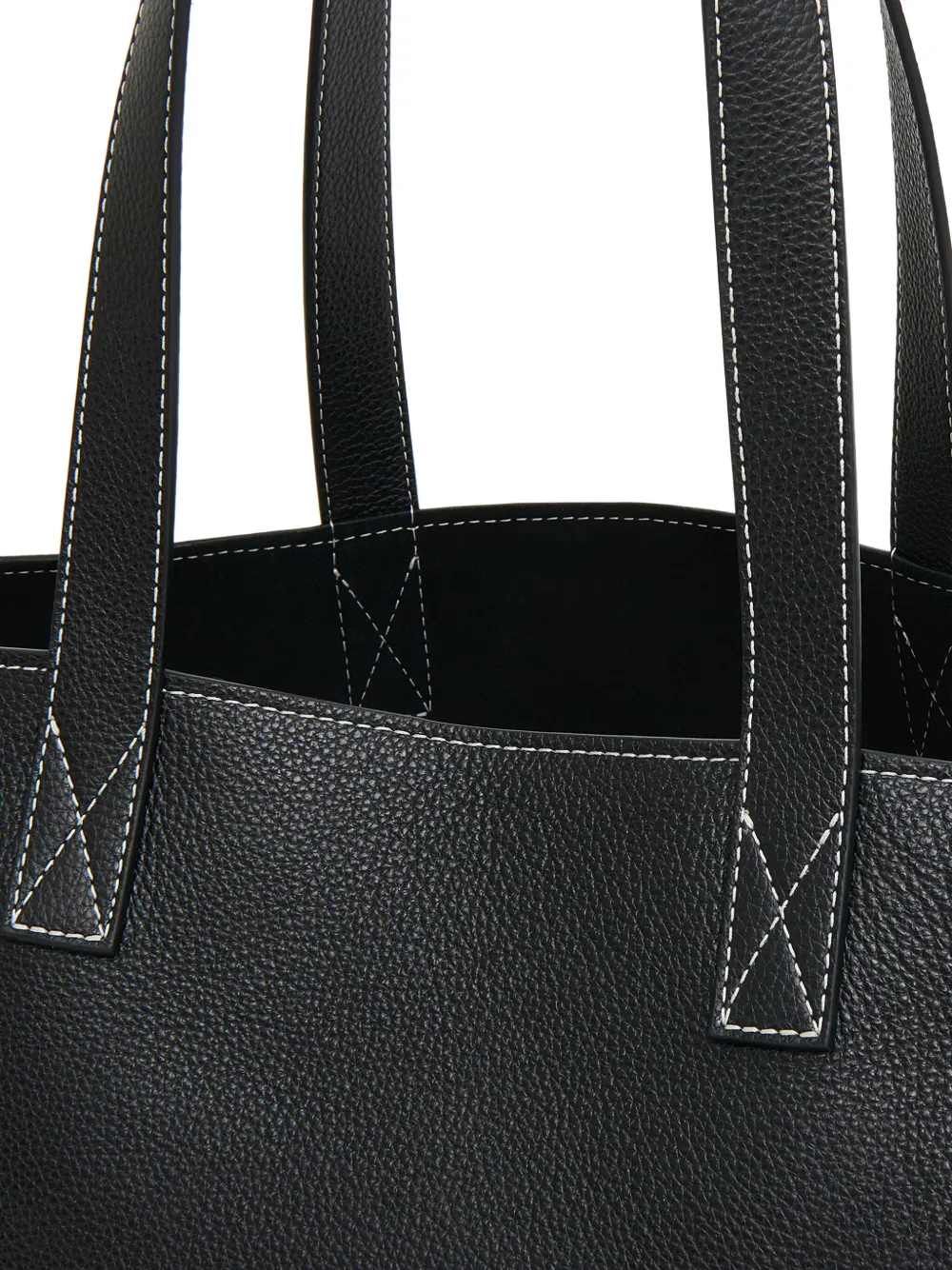Mansur Gavriel Carryall Leather Tote Bag In Black