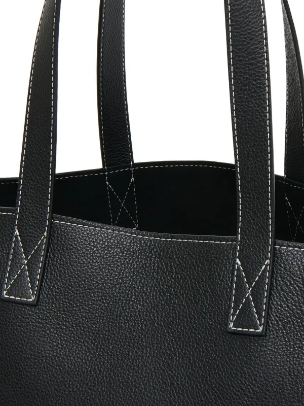 Mansur Gavriel Carryall Leather Tote Bag Black FARFETCH CA
