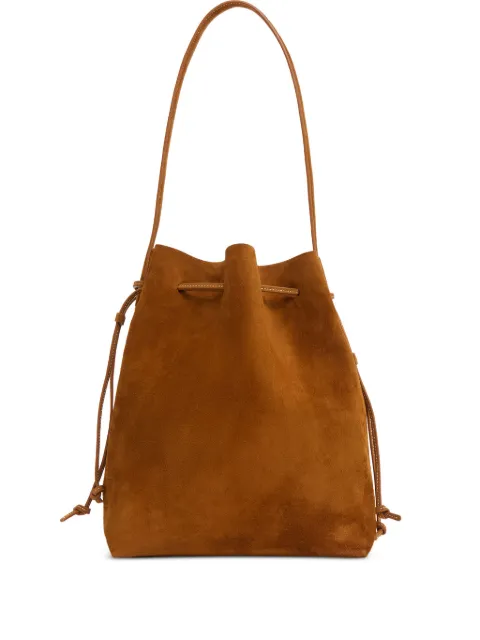 Mansur Gavriel Cabas suede drawstring bucket bag