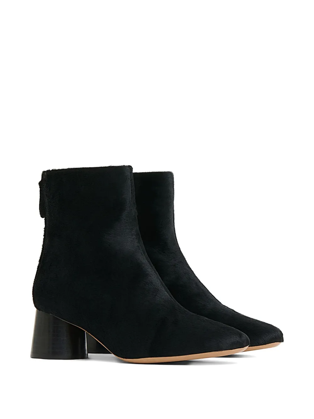 Mansur Gavriel 55mm Suede Block-heel Boots In Black