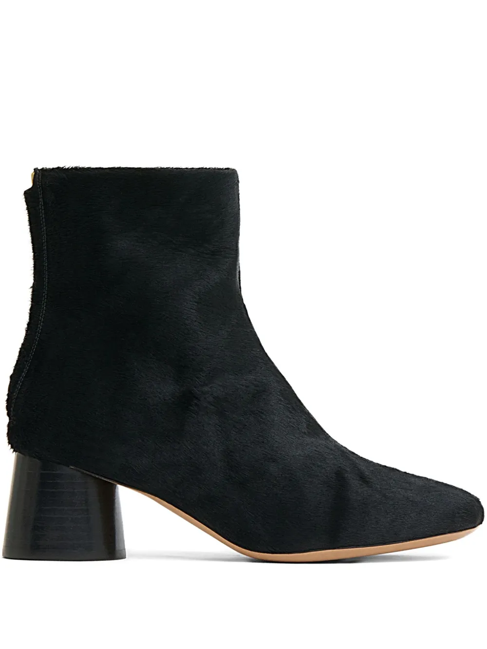 Mansur Gavriel 55mm Suede Block-heel Boots In Black