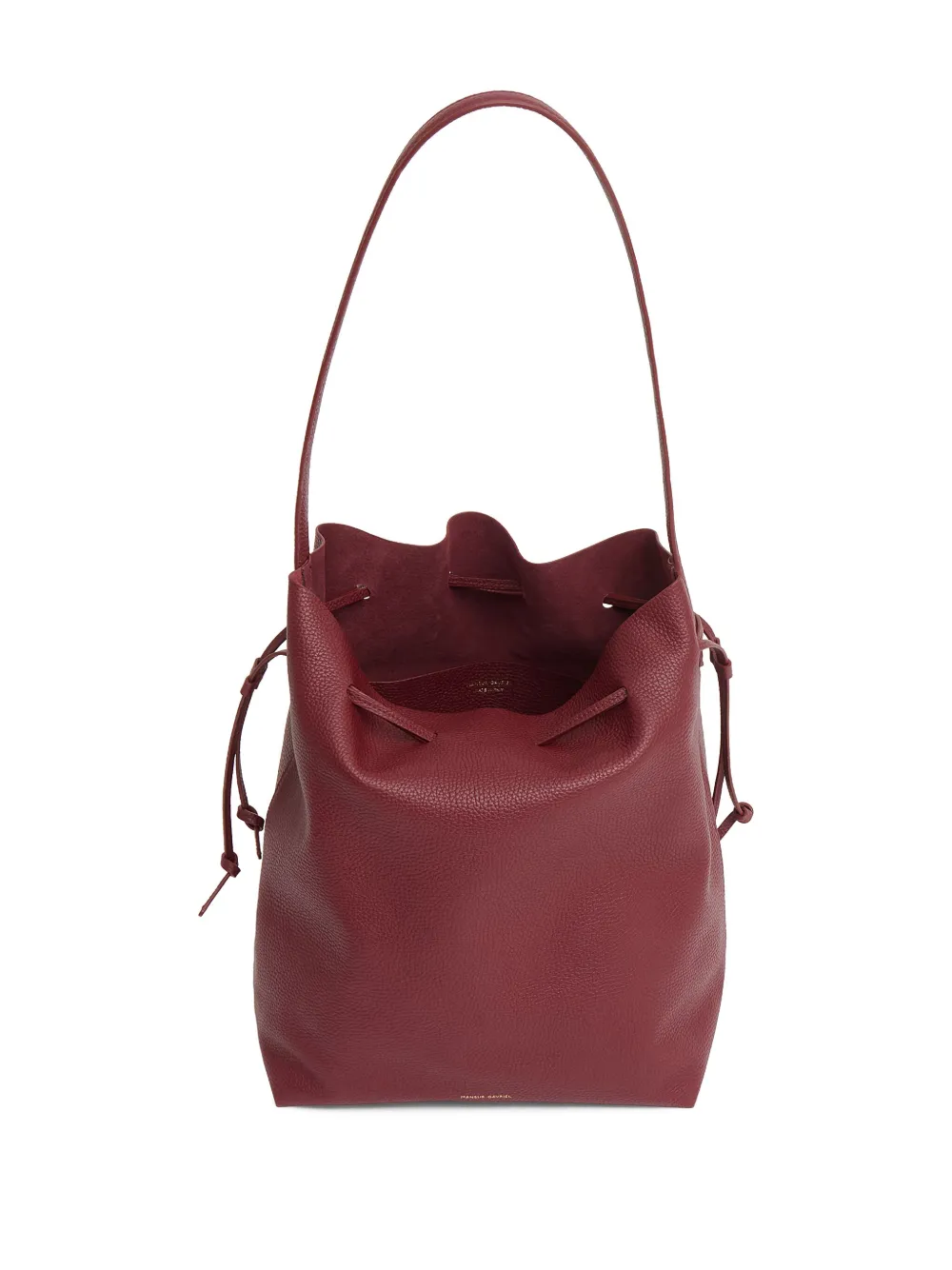 Mansur Gavriel Cabas Drawstring Bucket Bag In Red