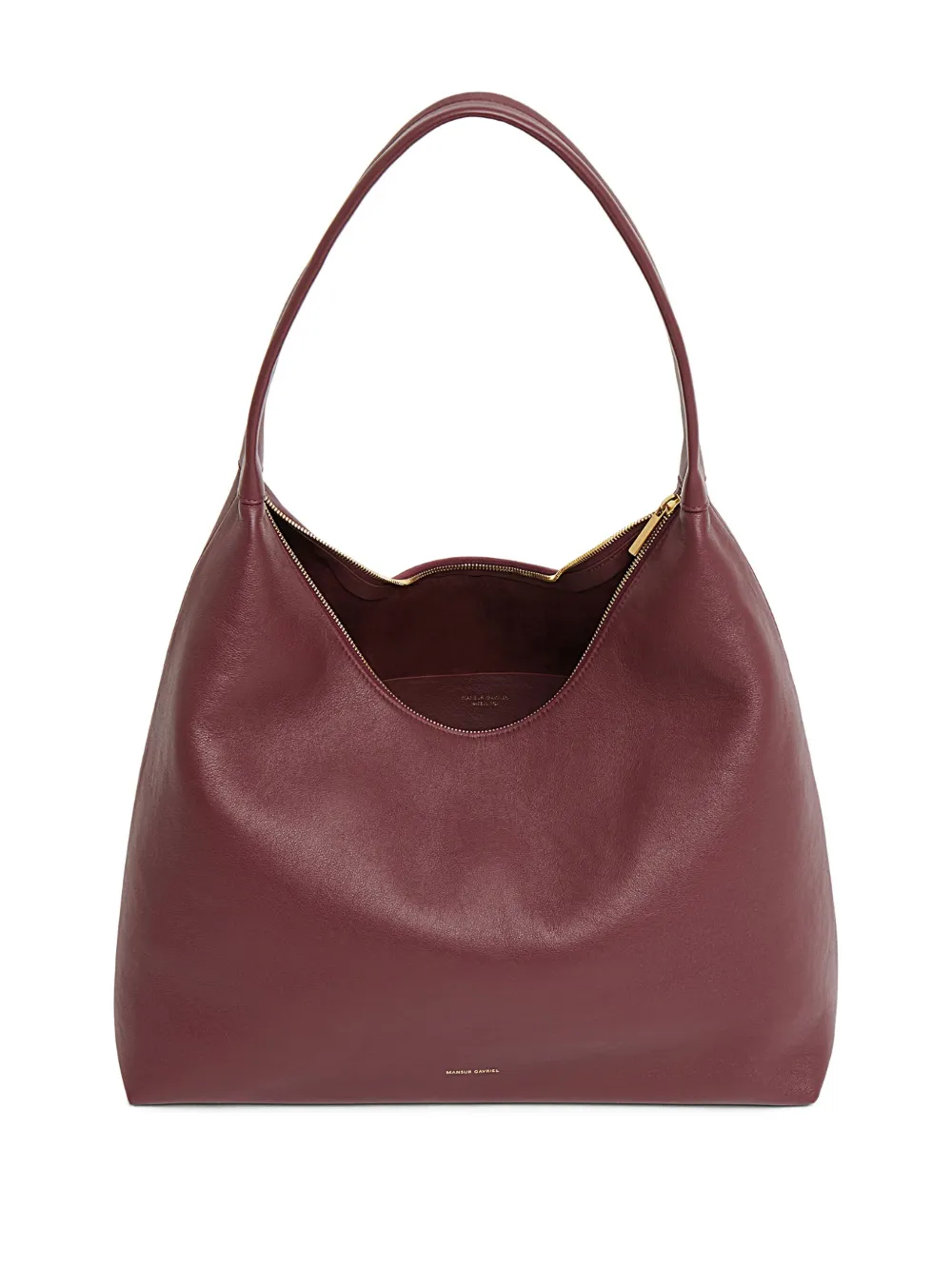 Mansur Gavriel Maxi Candy Leather Shoulder Bag In Red