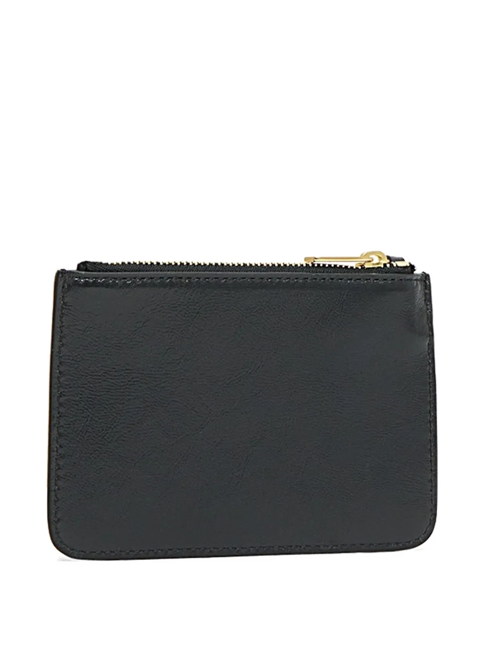 Mansur Gavriel Logo-plaque Leather Wallet In Black